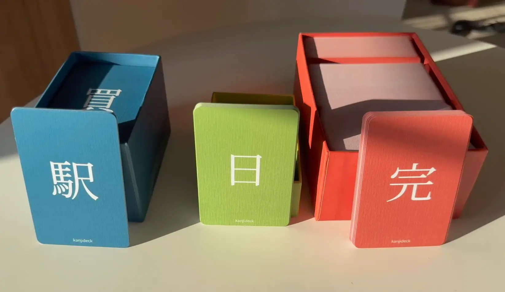 Fig 11. Final Kanjidecks for JLPT-5, JLPT-4, and JLPT-3